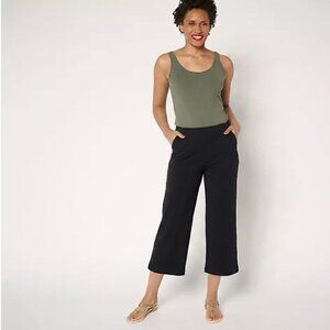 NWOT Women With Control Wide Leg Crop Pants Womens Large